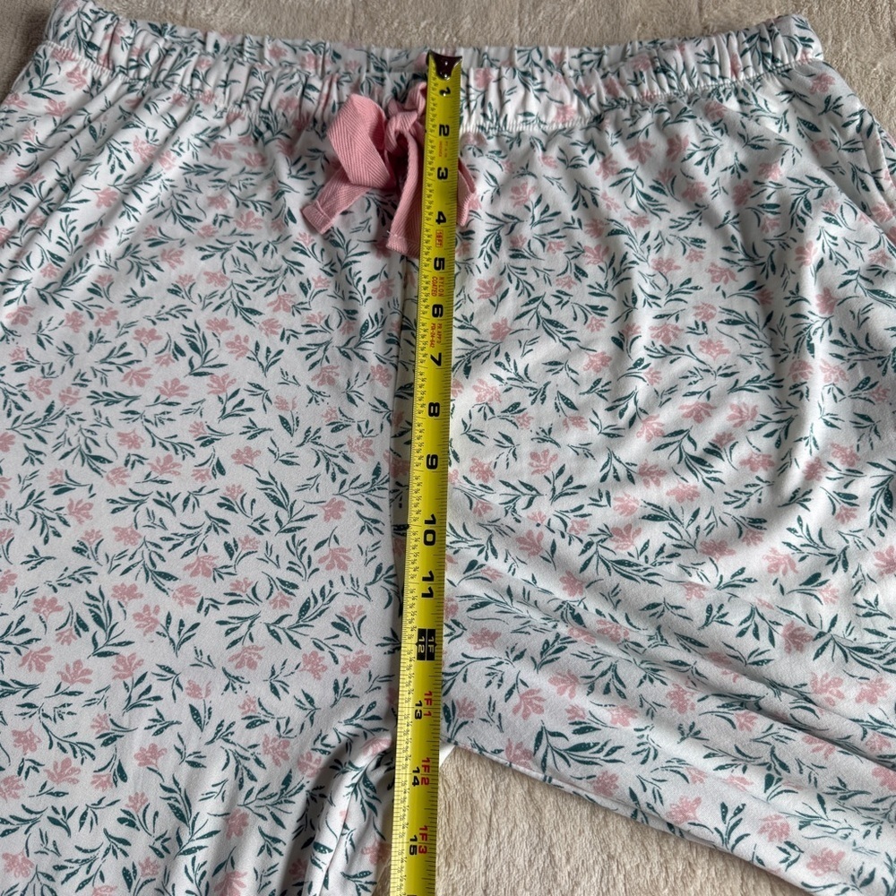 New Directions Floral Pajama Pants with Pink Accents Size L - Picture 8 of 10